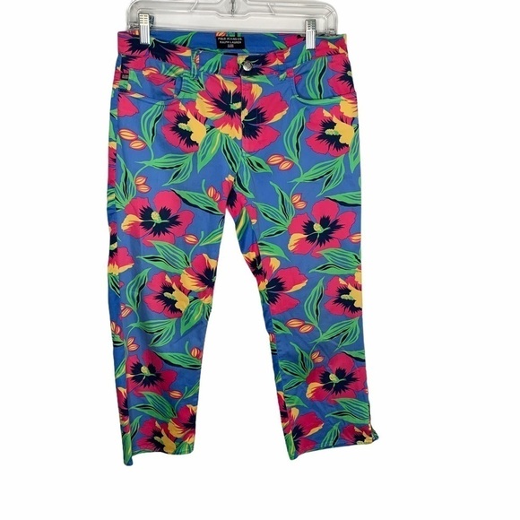Polo Ralph Lauren Pants - Polo Ralph Lauren Womens Floral Crop Pants 6